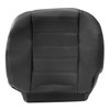 FZJDSD Black Driver & Passenger Side Bottom Leather Replacement Seat