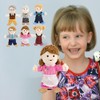 6Pcs Hand Puppet Set 11.8 Inch Soft Plush Family Members