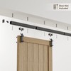 8FT Ceiling Mount Box Rail Barn Door Hardware Kit,Heavy Duty