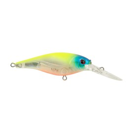 Berkley Flicker Shad Fishing Lure, Flashy Chartreuse, 3/16 oz, 2in | 5cm Crankbaits, Size, Profile and Dive Depth Imitates Real Shad, Equipped with Fusion19 Hook