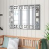 Wisfor Wall Decorative Home Mirror Rectangular Large Silver Vanity Beveled