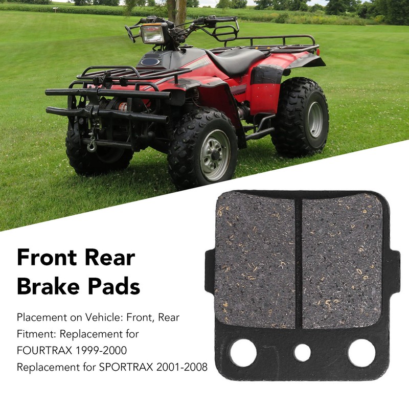 6PCS Front Rear Brake Pads 06435 HA5 671 High Strength