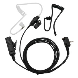 GoodQbuy Earpiece mic Compatible with Vertex Radio VX-210 VX-231 VX-261 VX-264 VX-351 VX-354 VX-410 VX-424 VX-450 VX-451 VX-454 VX-459 EVX-261 EVX-531 EVX-534 EVX-539 Radio Security Door Supervisor