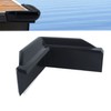 VEITHI Black Dock Corner Bumper, Vinyl 90 Degree Corner Dock