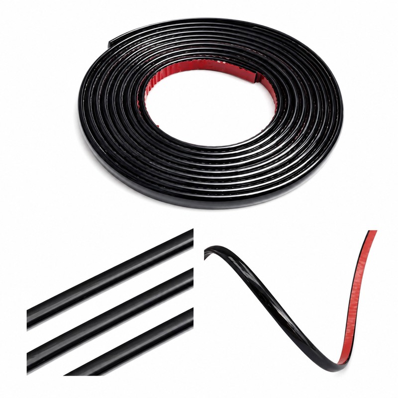 Self-Adhesive Mirror Frame Trim 5m - Flexible PVC Molding Strip