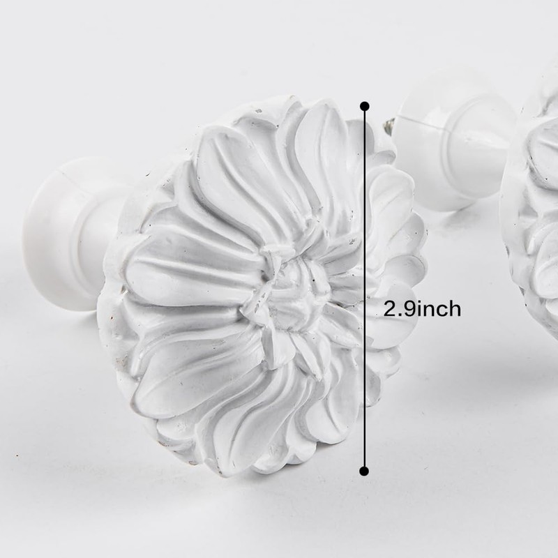 EMERZE Classic Pattern Curtain Tiebacks,Curtain Holdbacks,Curtain Tiebacks，Set of 2 (Resin