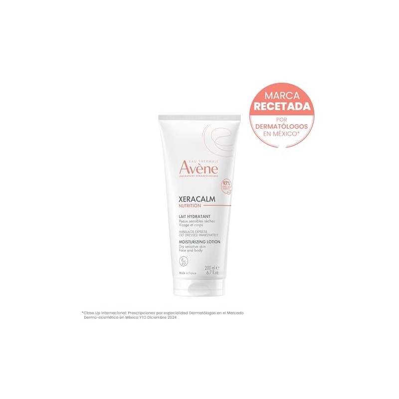 AVENE, Xeracalm Nutrition leche hidratante para rostro y cuerpo, piel