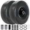 RETOTLA 4.10/3.50-4 Tire and Wheel Flat Free, 10" Solid Tires,