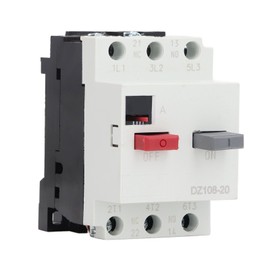 Moulded Case Circuit Breaker Rail Mount Automotive Motor Protector AC380V 3P DZ108‑20 8‑12.5A