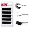 FADVAN Flat Lashes, 0.20D Curl Eyelash Extension, 1:1, Ellipse Flat