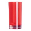 Excelsa Linea Bagno Zahnputzbecher Ø6,3x13cm in rot, Polystyrol, 6.3 x