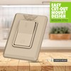 Leisure LED Modern Single SPST On-Off Switch with Bezel, 12-Volt,