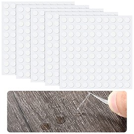 Double-Sided Adhesive Dots Transparent Double-Sided Tape Stickers Round Acrylic No Traces Strong Adhesive Sticker Waterproof Dot Sticker for Craft DIY Art Office Supply (500 Pieces,0.24 Inch/ 6 mm)