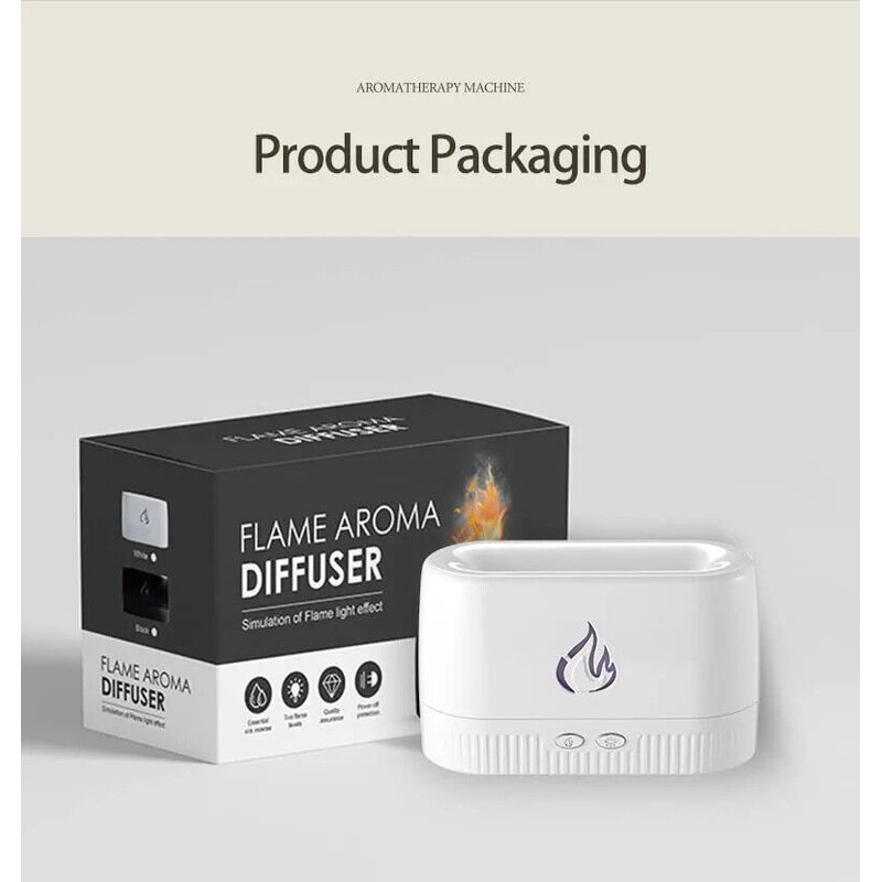 TRIPRO Aroma Volcano Fire Flame Diffuser Humidifier For Aromatherapy Essential