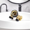 2-way Y distributor with shut-off valves, 3/4 inch connections for