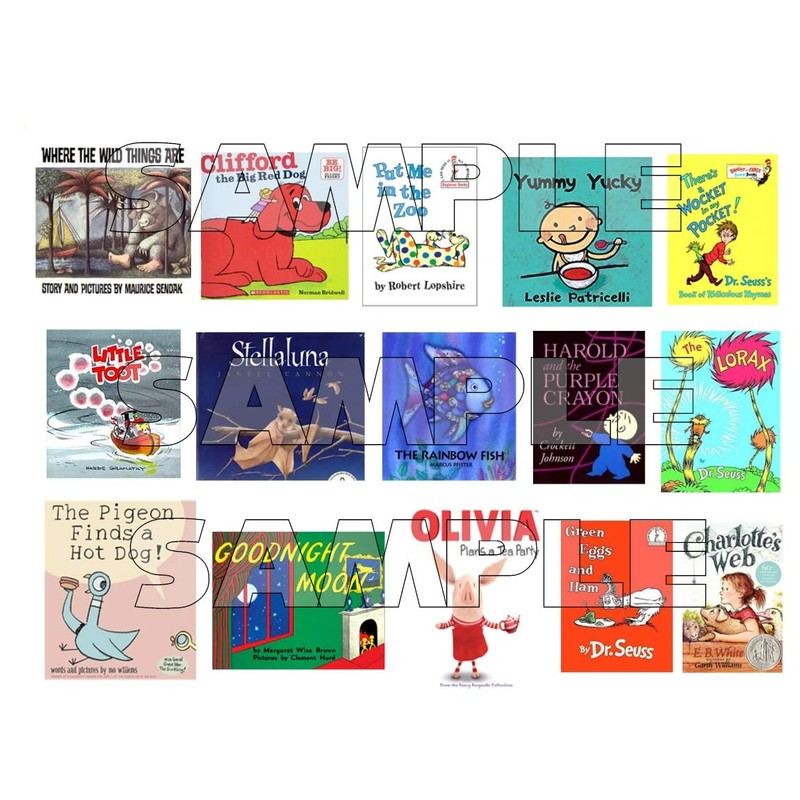 Mini Children's Story Book Edible Cupcake Toppers Cake Decorations 15