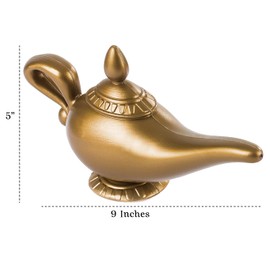 Tigerdoe Genie Lámpara - Paquete de 2 - Lámpara mágica - Accesorios de disfraz Genie - Lámpara Genie Prop, 2 Lámparas latinas, Talla única