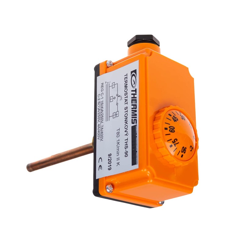 THERMIS Immersion Thermostat with Housing THS Regulator 0-90°C Diving Sleeve