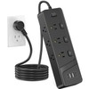 HITRENDS Power Strip with 6 AC Outlets and 4 USB
