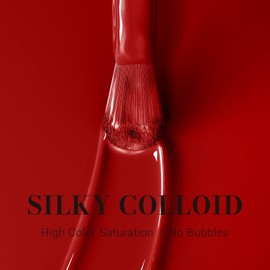 MelodySusie Cherry Red Gel Nail Polish,0.5 Fl Oz Soak Off UV LED Ruby Dark Red Gel Polish Christmas Gift for Women Nail Art Manicure Salon DIY Nail Design Decoration at Home-072-A2806