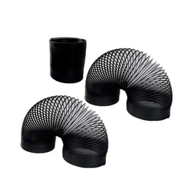 ZUKTCR 2Pcs Squirrel Proof Spring Device, Etal Barrier Guard and Anti-Squirrel Baffle for Bird Feeders(Black)