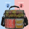FlowFly Insulated Lunch Bag Adult Lunch Box Large Tote Double