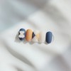 Matte Argyle Bear Nail Tips - Almond / 무광 아가일