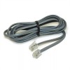My Cable Mart 7Ft RJ11 Modular Telephone Cable (6P4C 4