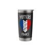 France Flag Heart Poitiers City Stainless Steel Insulated Tumbler