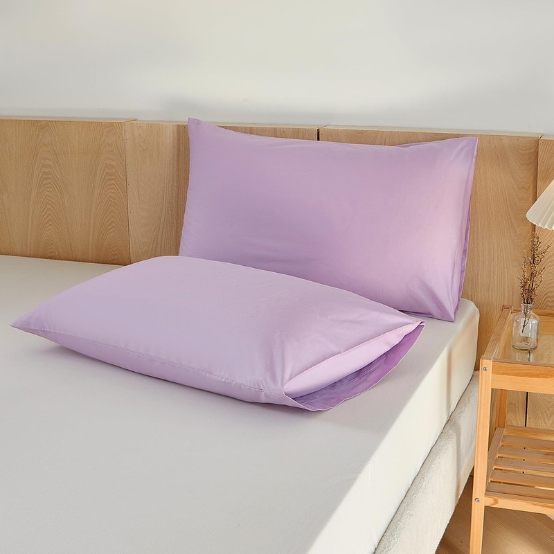 DuShow Egyptian Cotton 300 Thread Count Pillow Cases 2 Pack,Pure