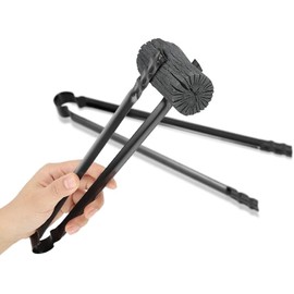 BBQ Grill Carbon Oven Barbecue Charcoal Clip Barbecue Charcoal Clip, Outdoor Barbecue Supplies, Picnic Accessories Clip, Carbon Clip (Black, 28cm)