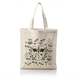 WDSXWH Fourth Wing Crossbody Bag, Women Cotton Canva Bag, Tote Bag for Grocery, Shopping, Beach & Daily Use, Dragon Rider Fans Gift, Fourth Wing Gifts, Cartoon Lover Gift