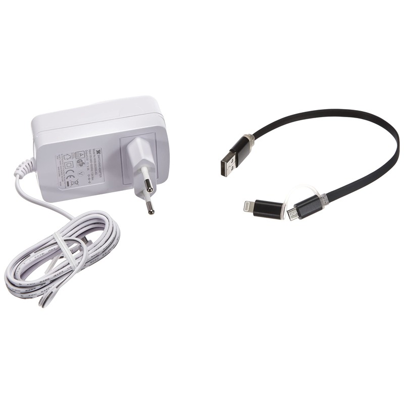 TFA Dostmann Charge-IT digitaler Funk-Wecker, 60.2537.01, mit USB-Ladefunktion, Raumklima, mit