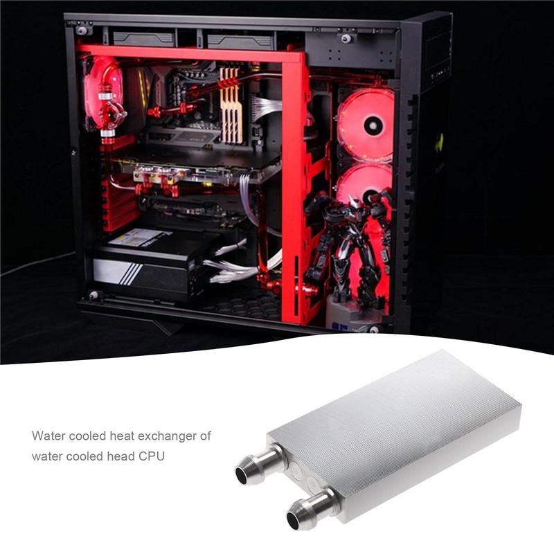 EMSea 2X Aluminum Water Cooling Block 40x80x12mm for Water Cooler