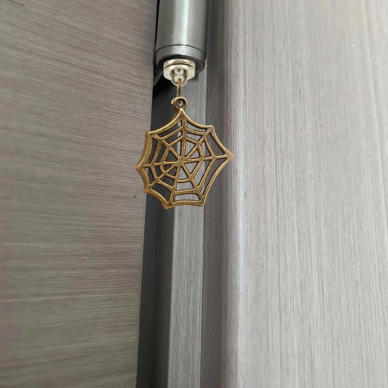 Brass Hinge Head Home Decoration Spider's Web,Magnetic Hinge Dropper Hanging,Magnetic