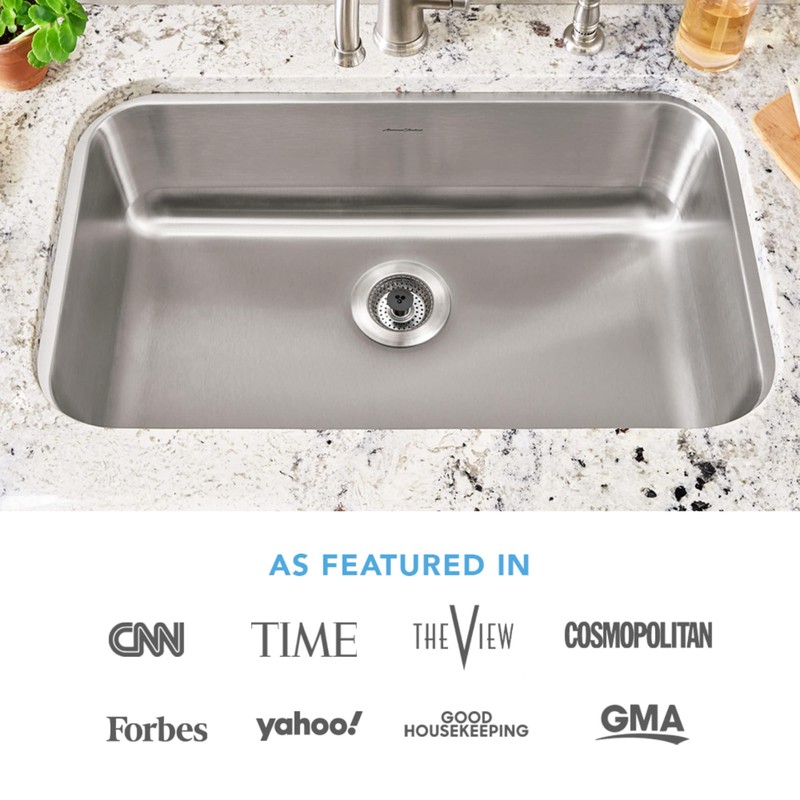 Kitchen SinkShroom Revolutionary Clog-Free Stainless Steel Sink Strainer, Chrome gray