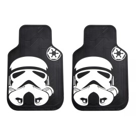 PlastiColor New 5pc Storm Trooper Car Truck Rubber Floor Mats License Plate Frames Lanyard