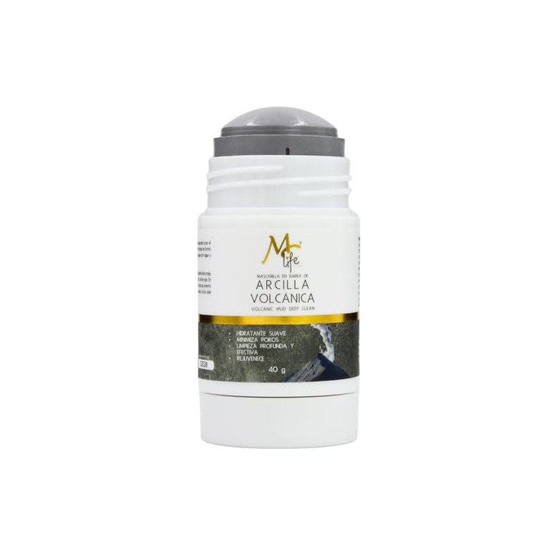 Mc Life. Mascarilla En Barra Arcilla Volcánica 40g, Limpieza. Todo