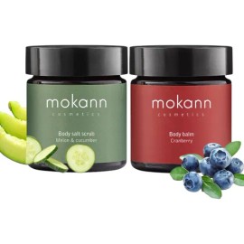 Kit Manteca Corporal Y Balsamo Hidratacion Profunda Mokann Arandano