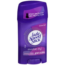 LADY SPEED STICK A/P INVISIBLE SHOWER FRESH  2.3OZ  X 3