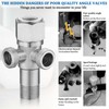 Angle Valve 1/2 Inch Stainless Steel Angle Valve Sink with