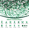 3000 Pcs Mini Green Rhinestones for Nail Art, Multi Shapes