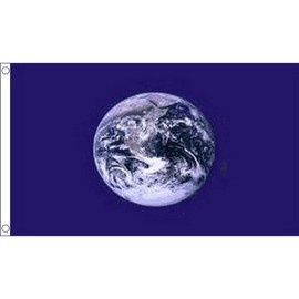 Planet Earth Flag - 5 x 3 FT - 100% Polyester With Eyelets Banner - FlagSuperstore