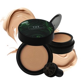 2024 New Mushroom Head Air Cushion CC Cream,Air Cushion beauty Waterproof BB Cream Foundation,Face Makeup Base Full Coverage Long Lasting Matte Concealer CC Cream(Natural)