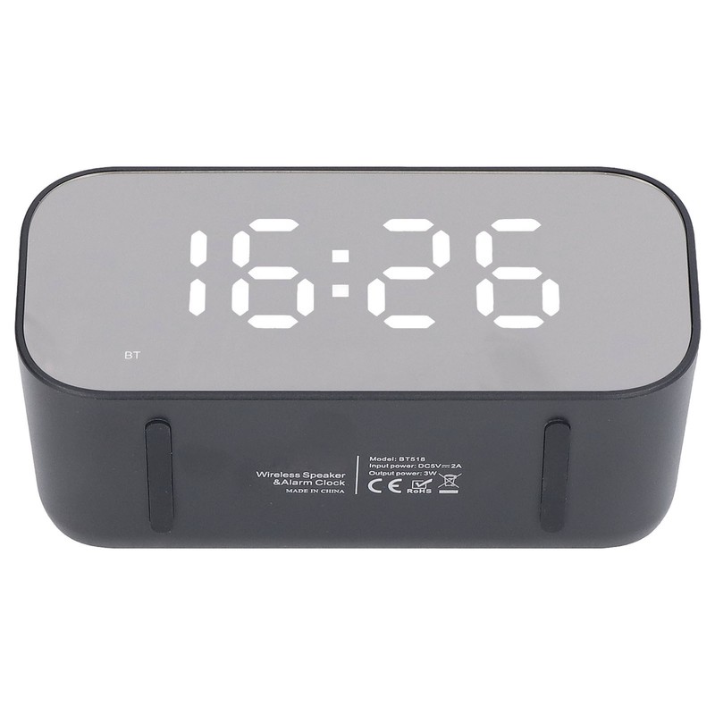 Alarm Clock Radio Portable Dimmer Control Dual Alarm FM Alarm