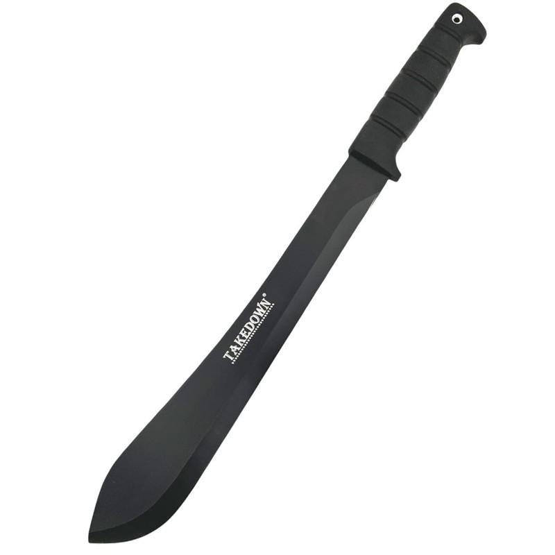 21” Machete Black Bolo 6mm Thick Heavy Duty Rubber Handle