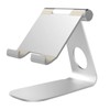Operitacx Adjustable Aluminum Tablet Stand Holder with Slip Pad Lightweight