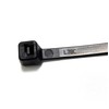 TR Ties Extra Wide Plastic Cable Ties - Black/White, Black