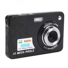 Digital Cameras, 48MP 4K Vlogging Camera, Compact Point and Shoot Digital Camera with 2.7 HD TFT Display, 8X Digital Zoom, Autofocus, Anti Shake, for Kids, Teens, Students