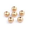 365 Metallic Gold Wood Beads Bulk 12mm Round Wood Bead